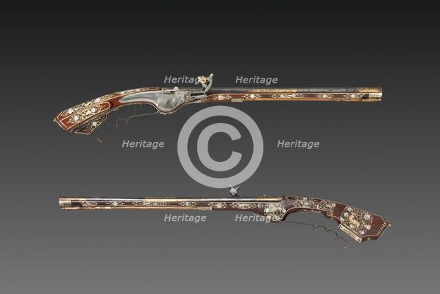 Pair of Wheel-lock Petronels, c. 1630. Creator: Georg Kurland (Polish).