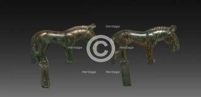 Pair of Wild Horses, c. 100 BC-AD 100. Creator: Unknown.