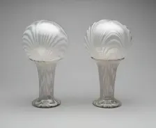 Pair of Witch Balls with Vases, 1850/75. Creator: Unknown