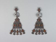 Pair of Woman's Earrings, 1900-1920. Creator: Unknown