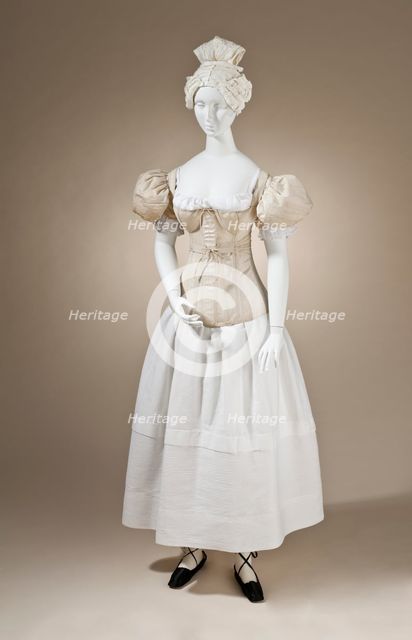 Pair of woman's sleeve plumpers, England, between 1830 and 1835. Creator: Unknown.