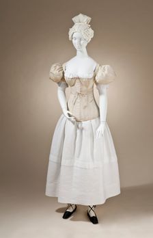 Pair of woman's sleeve plumpers, England, between 1830 and 1835. Creator: Unknown