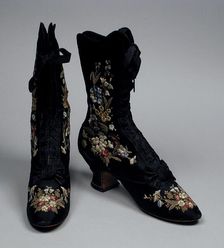 Pair of woman’s boots, c.1885. Creator: Unknown