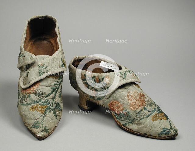 Pair of Woman’s Shoes, 1770s. Creator: Unknown.
