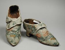 Pair of Woman’s Shoes, 1770s. Creator: Unknown