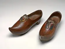 Pair of Wooden Shoes (Sabots) [right], 1889/1890. Creator: Paul Gauguin