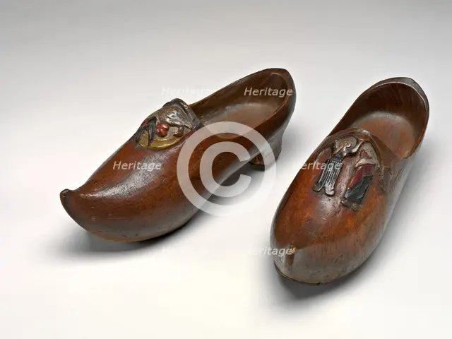 Pair of Wooden Shoes (Sabots) [right], 1889/1890. Creator: Paul Gauguin.