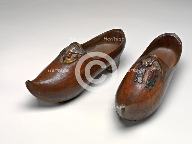 Pair of Wooden Shoes (Sabots) [right], 1889/1890. Creator: Paul Gauguin.