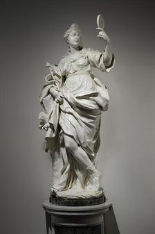 Pair of Allegorical Figures of Wealth and Prudence, from Palazzo Giugni, Florence..., c.1703-c.1708. Creator: Giovanni Baratta