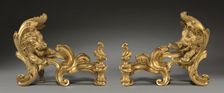 Pair of Andirons (Chenets), 1752. Creator: Jacques Caffieri (French, 1678-1755)