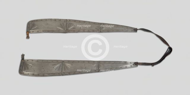 Pair of Armored Reins, Germany, 19th century in 16th century German style. Creator: Unknown.