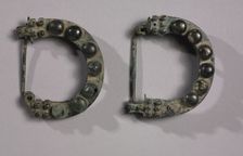 Pair of Arched Fibulae, 725-675 BC. Creator: Unknown