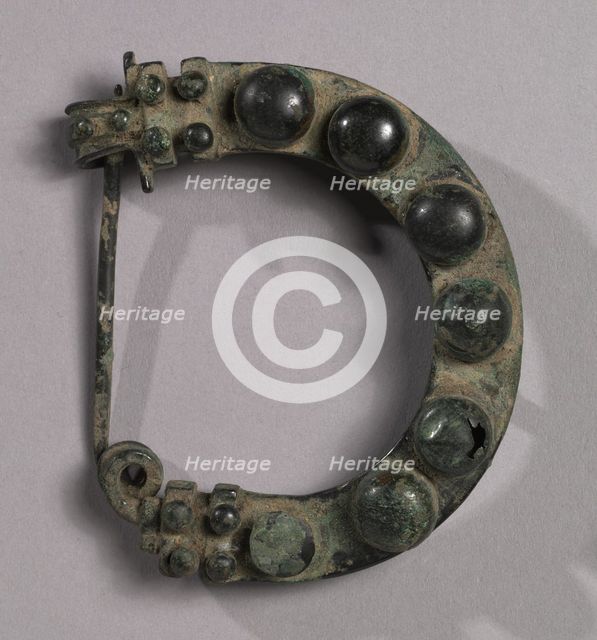 Pair of Arched Fibulae, 725-675 BC. Creator: Unknown.