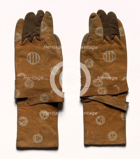 Pair of Archer's Gloves, 1800s. Creator: Unknown.