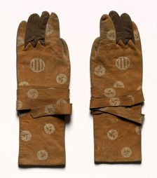 Pair of Archer's Gloves, 1800s. Creator: Unknown