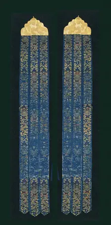 Pair of Banners, China, Qing dynasty(1644-1911), 1650/1700. Creator: Unknown