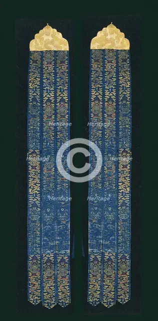 Pair of Banners, China, Qing dynasty(1644-1911), 1650/1700. Creator: Unknown.