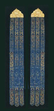 Pair of Banners, China, Qing dynasty(1644-1911), 1650/1700. Creator: Unknown