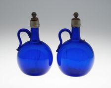 Pair of Bottles, United States, 19th century. Creator: Thomas Williamson