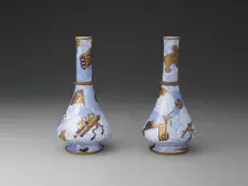 Pair of Bottles, Worcester, 1878. Creator: Royal Worcester