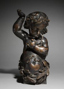 Pair of Bronze Statues: Autumn and Winter, 1800s. Creator: Unknown