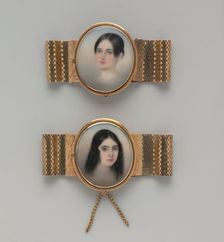 Pair of Bracelets, 1840. Creator: John Carlin