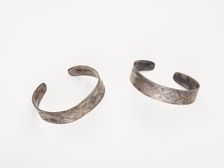 Pair of bracelets, 1860-1900. Creator: Unknown