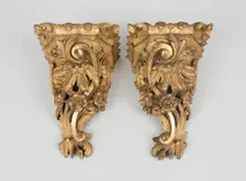 Pair of Brackets, England, 1740/50. Creator: Unknown