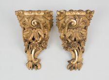 Pair of Brackets, England, 1740/50. Creator: Unknown
