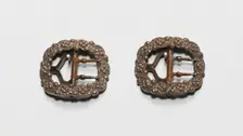 Pair of Buckles, England, Late 18th century. Creator: Unknown