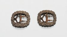 Pair of Buckles, England, Late 18th century. Creator: Unknown