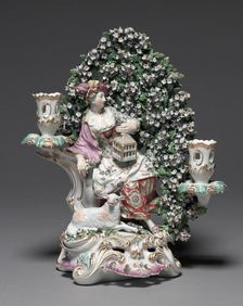 Pair of Candelabra, c. 1775. Creator: Derby Porcelain Factory (Chelsea-Derby Period)
