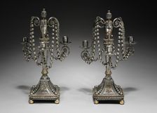 Pair of Candelabra, c. 1790-95. Creator: Unknown