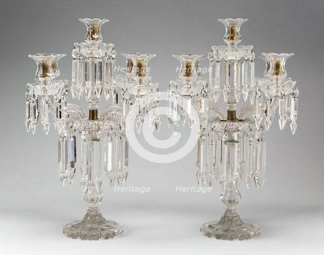 Pair of Candelabra, England, 1835/40. Creator: Unknown.