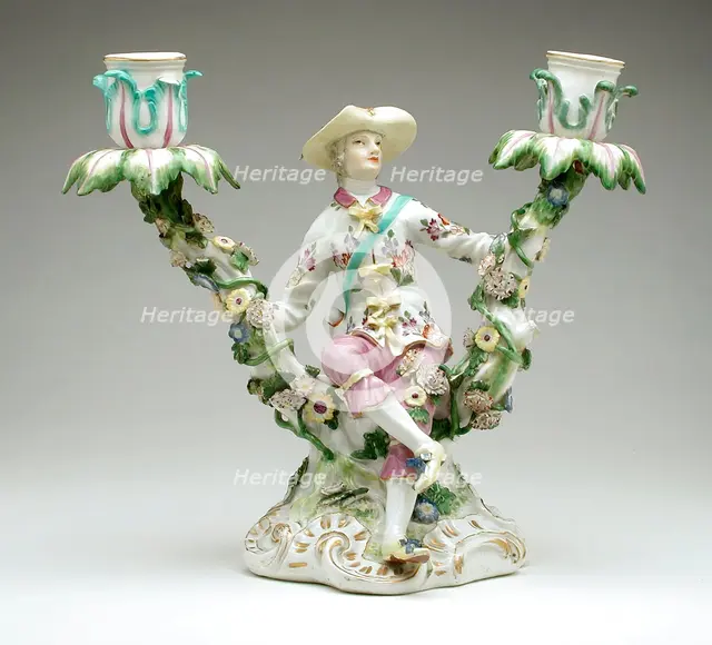 Pair of Candelabra (image 1 of 2), between 1760 and 1770. Creator: Meissen Porcelain.