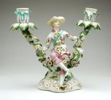 Pair of Candelabra (image 1 of 2), between 1760 and 1770. Creator: Meissen Porcelain