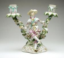 Pair of Candelabra (image 1 of 2), between 1760 and 1770. Creator: Meissen Porcelain