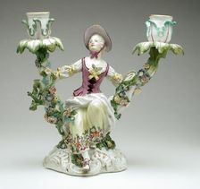 Pair of Candelabra (image 2 of 2), between 1760 and 1770. Creator: Meissen Porcelain