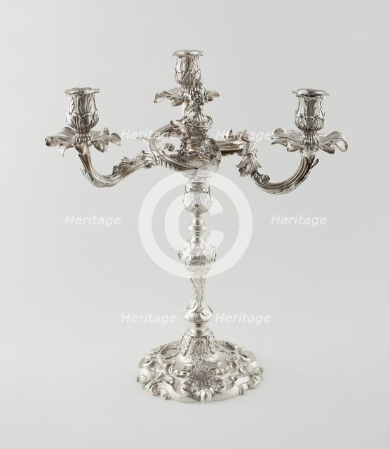 Pair of Candelabra, London, 1757/58. Creator: James Paltro.