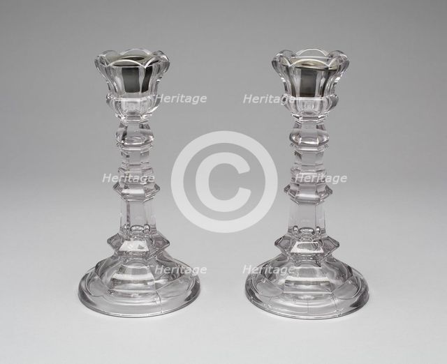 Pair of Candlesticks, 1860/1900. Creator: Unknown.