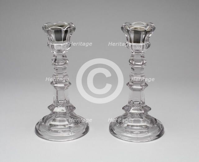 Pair of Candlesticks, 1860/1900. Creator: Unknown.