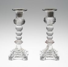Pair of Candlesticks, 1830/40. Creator: Unknown