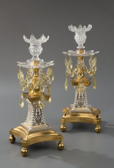 Pair Of Candlesticks, c1775-80. Creator: James Giles