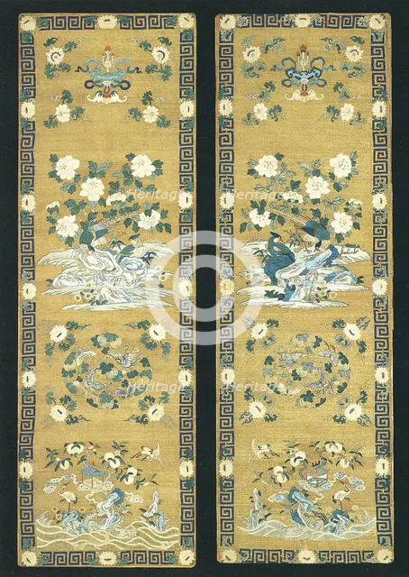 Pair of Chair Panels, China, Qing dynasty (1644-1911), late 17th/early 18th century. Creator: Unknown.