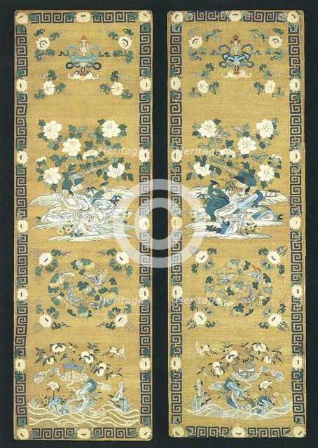 Pair of Chair Panels, China, Qing dynasty (1644-1911), late 17th/early 18th century. Creator: Unknown.