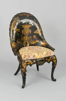 Pair of Chairs, Birmingham, 1844. Creator: Jennens & Bettridge
