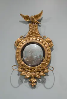 Pair of Convex Mirrors, 1810/30. Creator: Unknown
