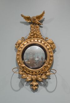 Pair of Convex Mirrors, 1810/30. Creator: Unknown