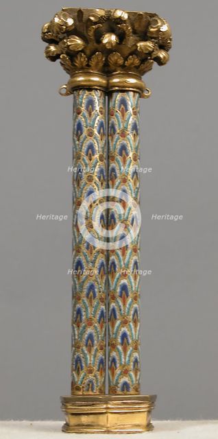 Pair of Colonnettes from a Reliquary Shrine, German, ca. 1186. Creator: Unknown.