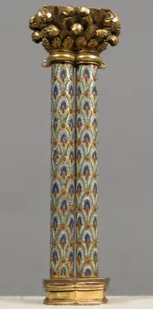 Pair of Colonnettes from a Reliquary Shrine, German, ca. 1186. Creator: Unknown